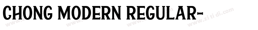 chong modern regular字体转换